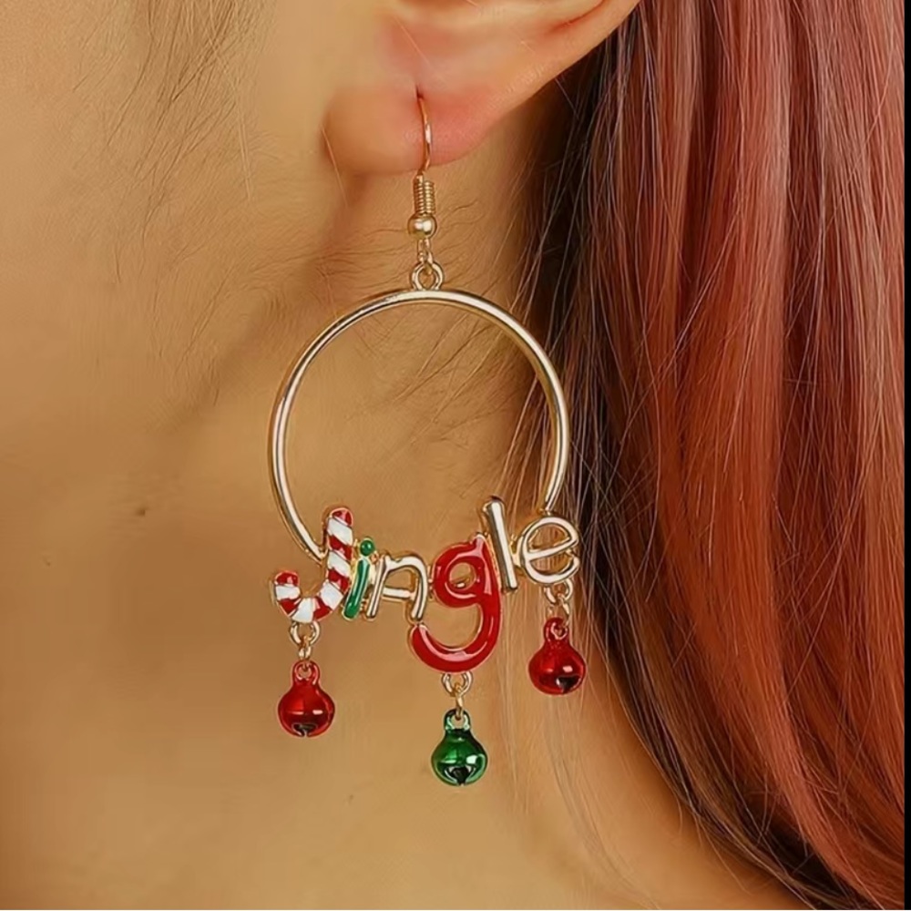 Jingle Bells Earrings - Picture 2 of 6